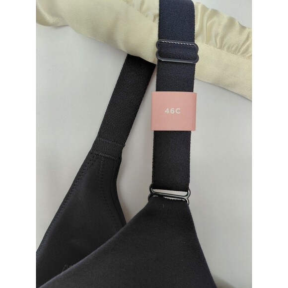 Lot of 3 Cacique/Livi Bras Size 46C Navy Blue Dark Brown & Black Sport - Picture 11 of 15